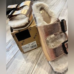 Faux Fur Lined Sandals